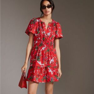 Anthropolgie Somerset Mini Dress in Red